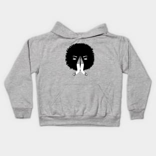 Afro women praying Kids Hoodie